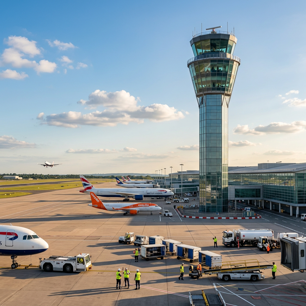 Torre de controle e serviços de aeródromo